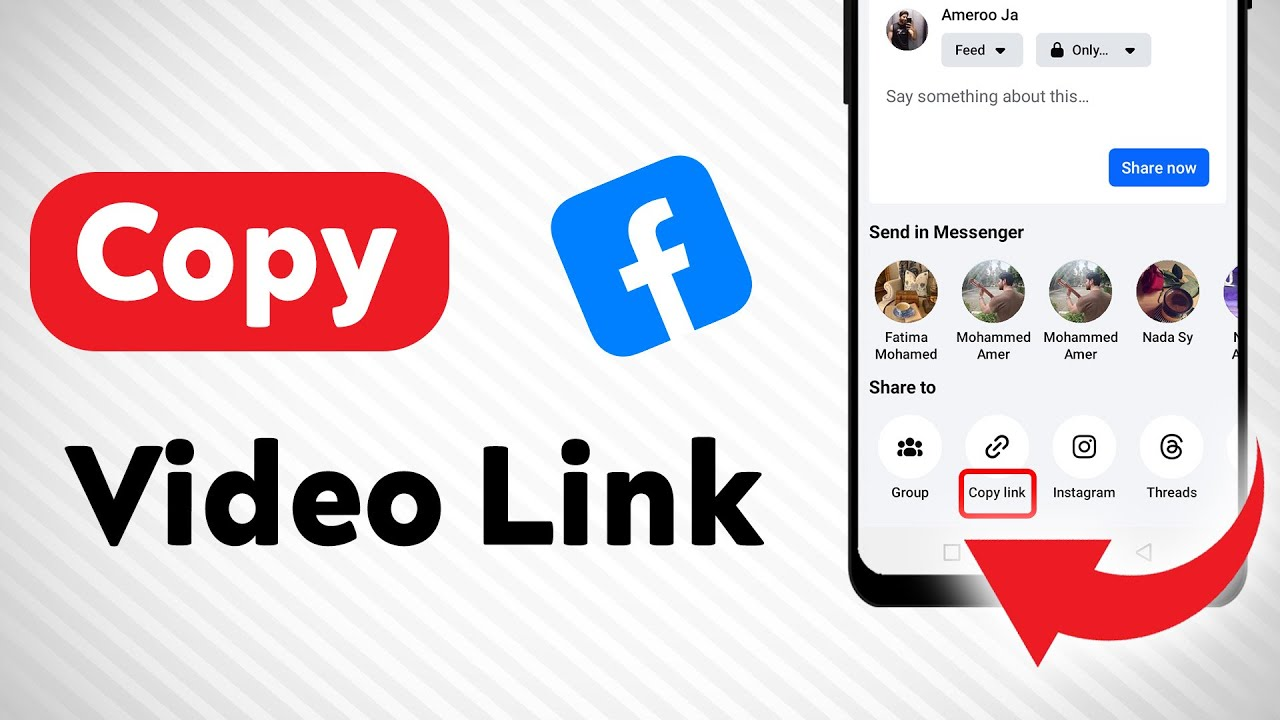 How to copy a Facebook video link — step 1