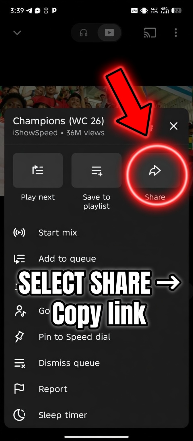YouTube Music step-by-step guide — step 1
